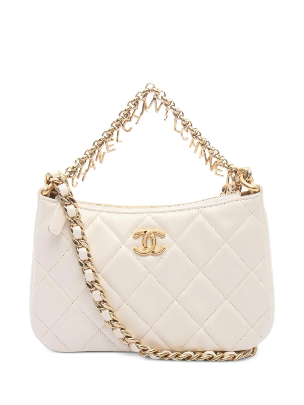CHANEL Pre-Owned 2021s small quilted shoulder bag - Bianco