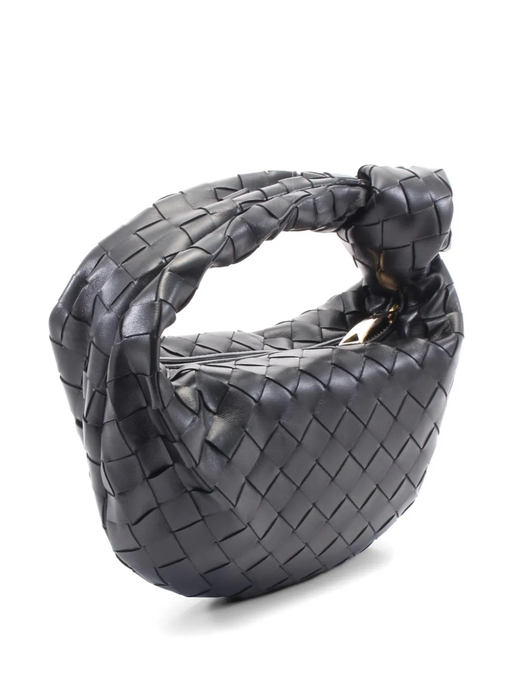 Bottega Veneta Pre-Owned Jodie leren mini-tas Zwart