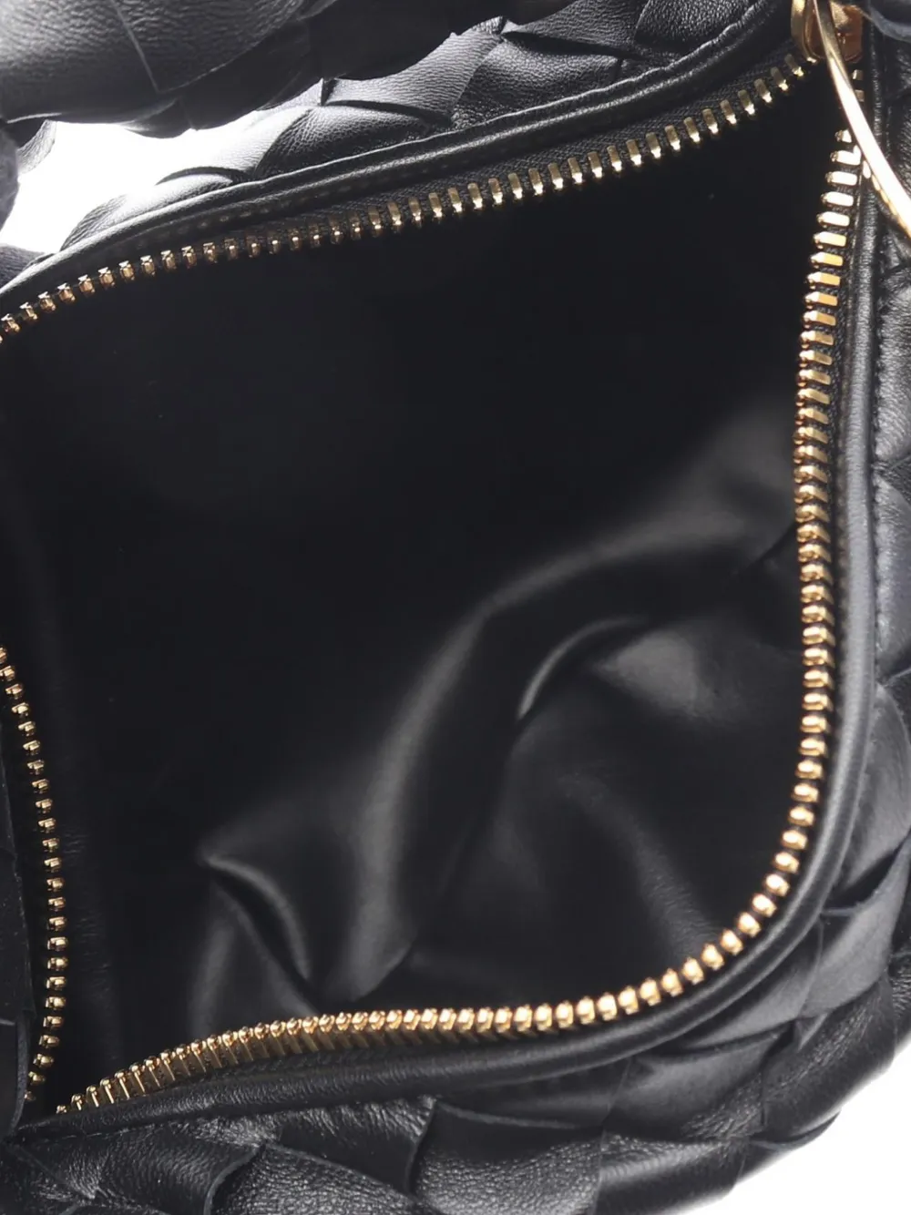 Bottega Veneta Pre-Owned Jodie leren mini-tas Zwart