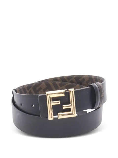 Fendi Pre-Owned 2020s FF logo reversible belt