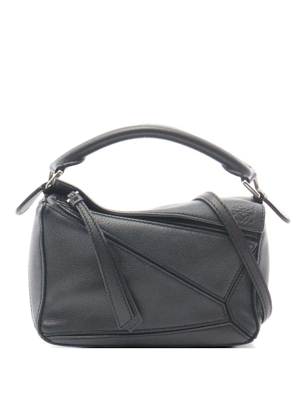 Loewe Pre-Owned 2000s mini Puzzle leather tote bag - Nero