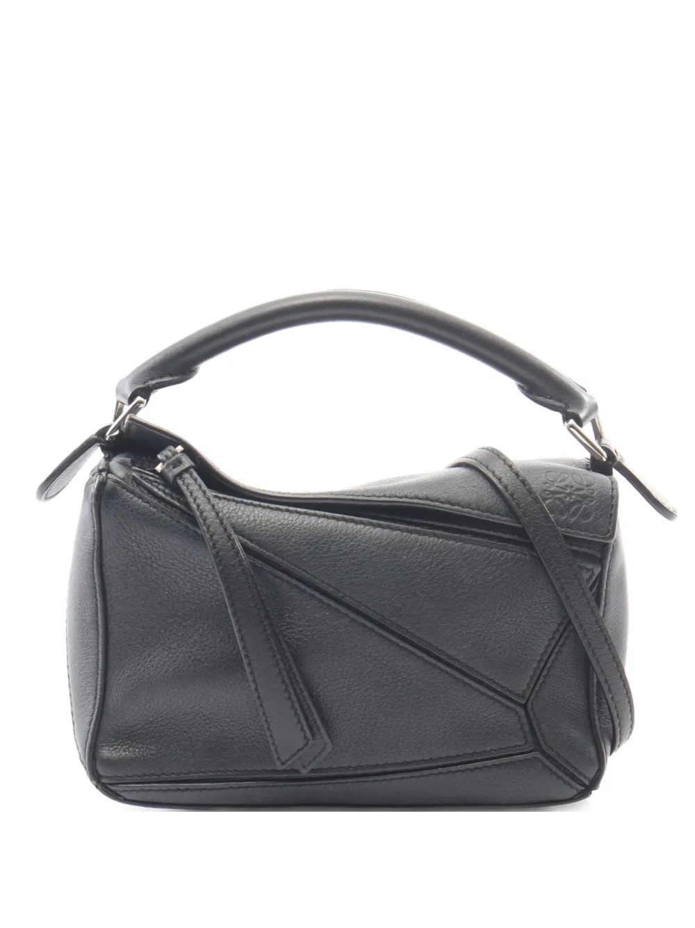 Loewe Pre-Owned 2000s mini Puzzle leather tote bag - Nero
