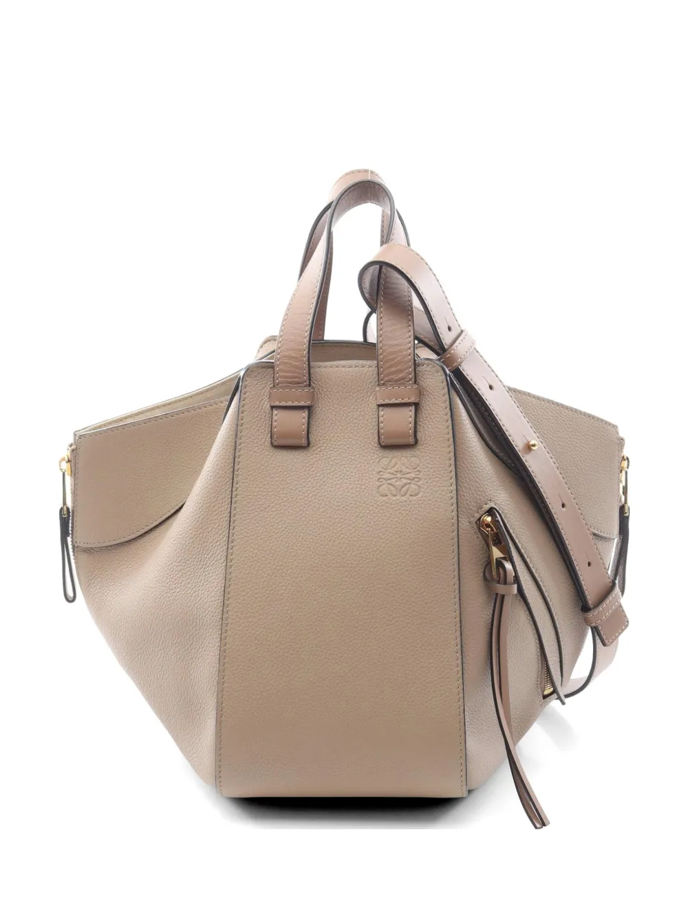 Loewe Pre-Owned 2010s small Hammock two-way handbag - Toni neutri