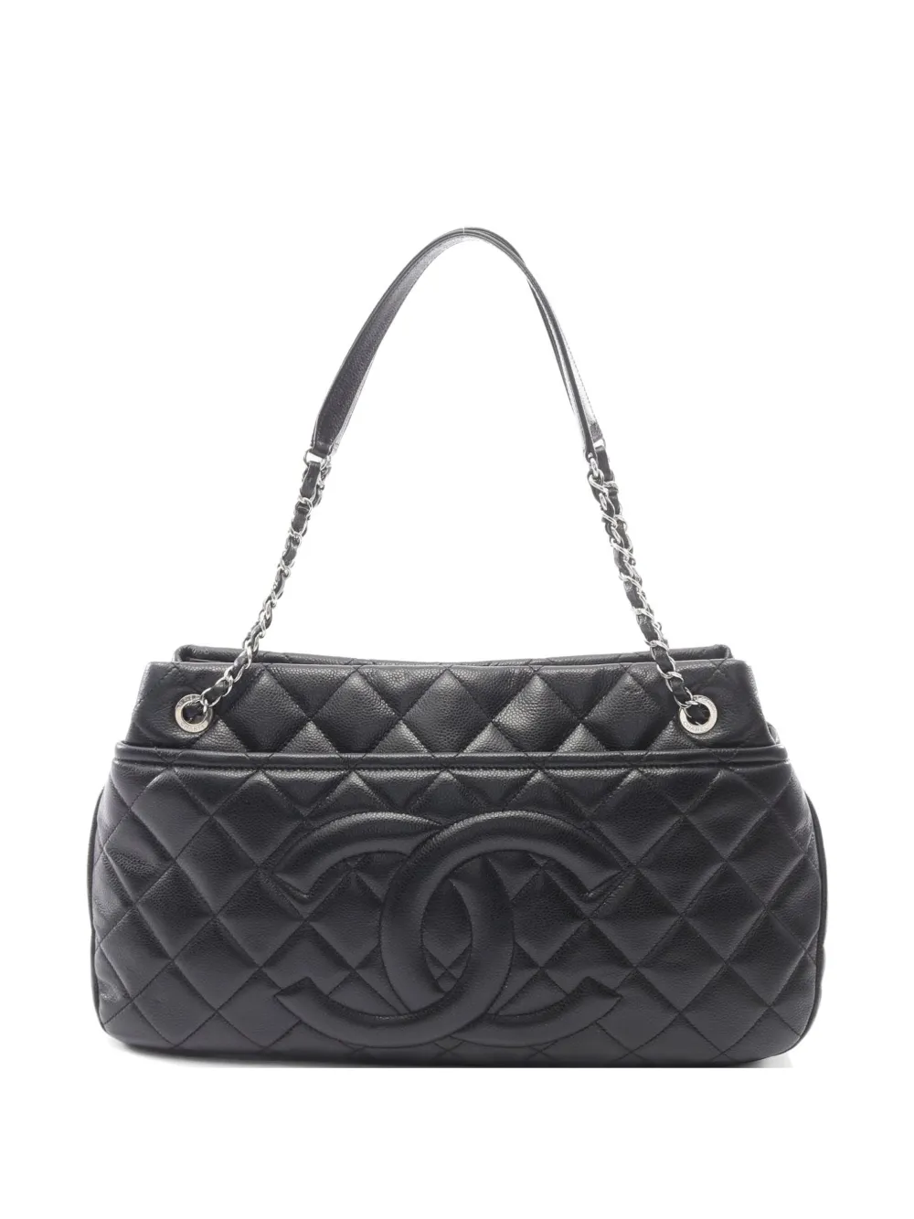 CHANEL Pre-Owned 2013-2014 Matelassé Caviar shoulder bag - Nero