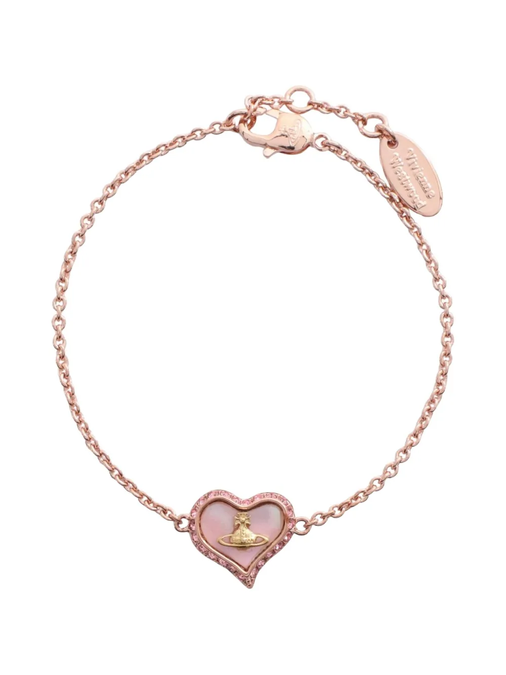 Vivienne Westwood Pre-Owned Petra heart bracelet - Rosa