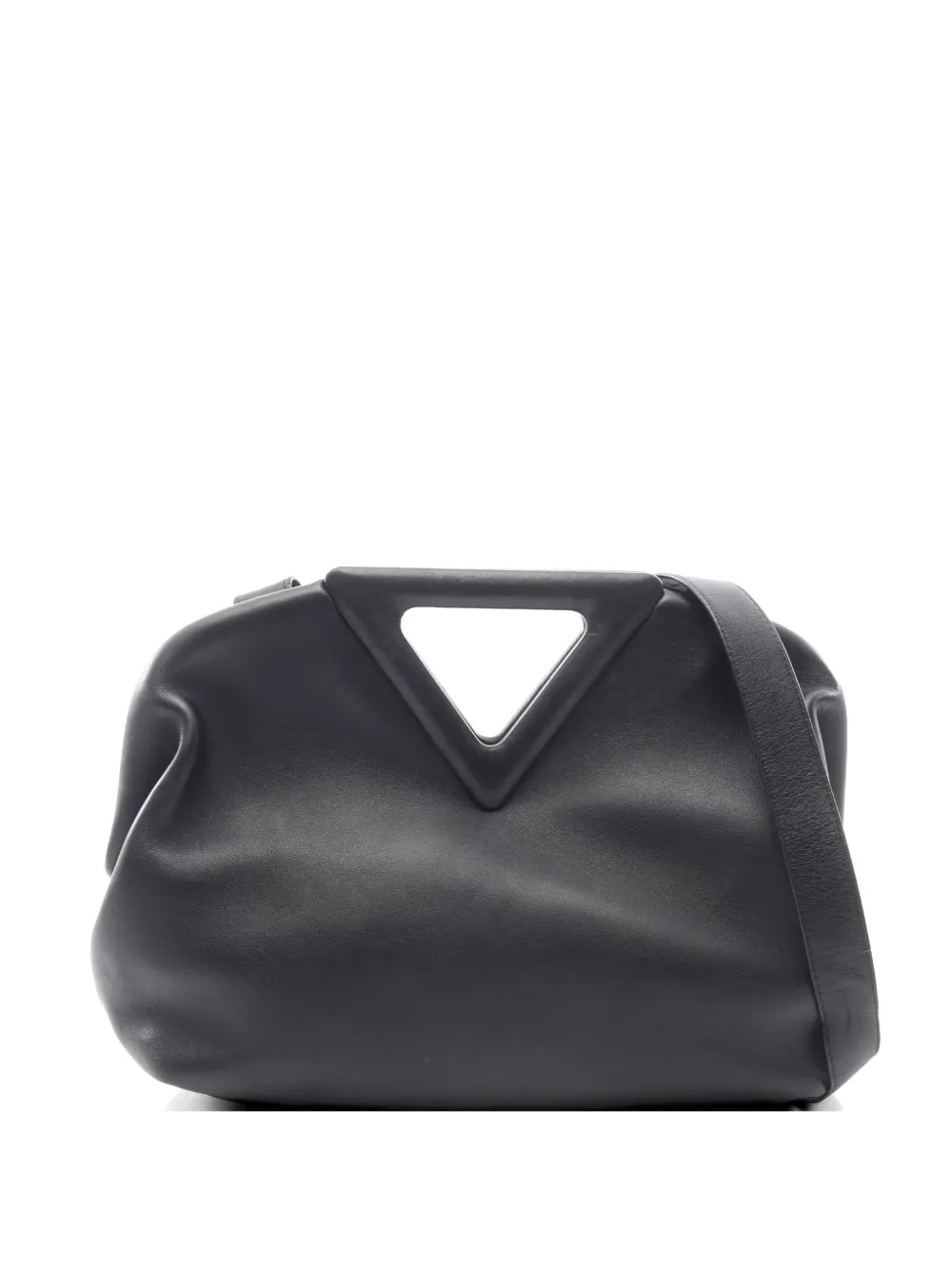 Bottega Veneta Pre-Owned 2010s medium Point leather two-way handbag - Schwarz