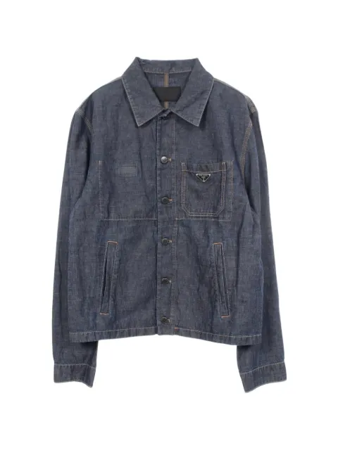 Prada Pre-Owned 2010s Chambray Blouson denim jacket