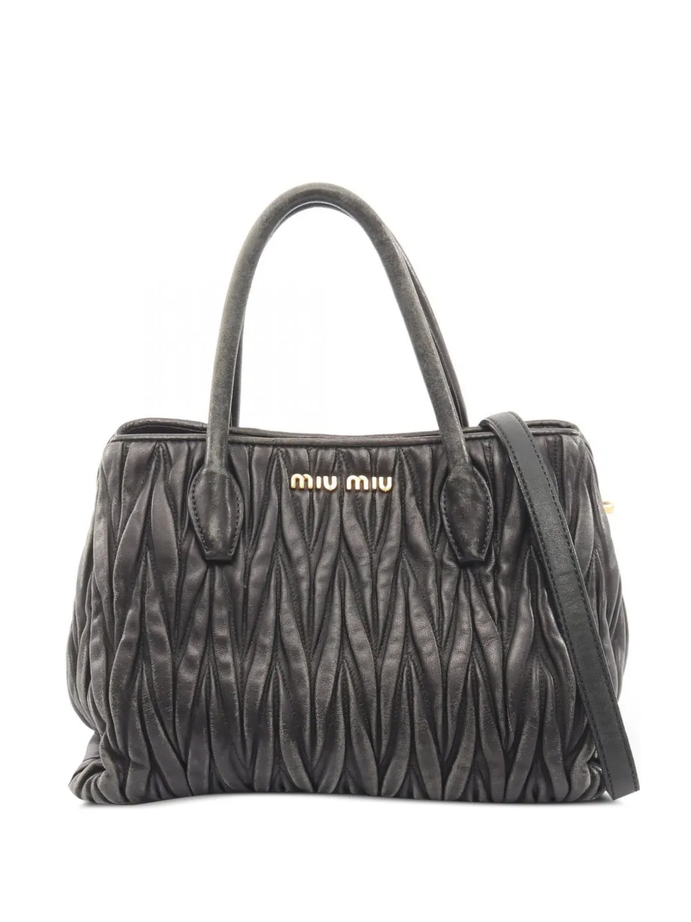 Miu Miu Pre-Owned 2000s Matelassé handbag - Nero