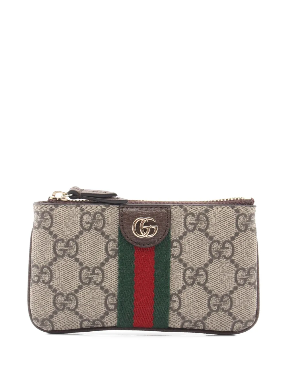 Gucci Pre-Owned 2020s Ophidia GG Supreme key pouch - Toni neutri