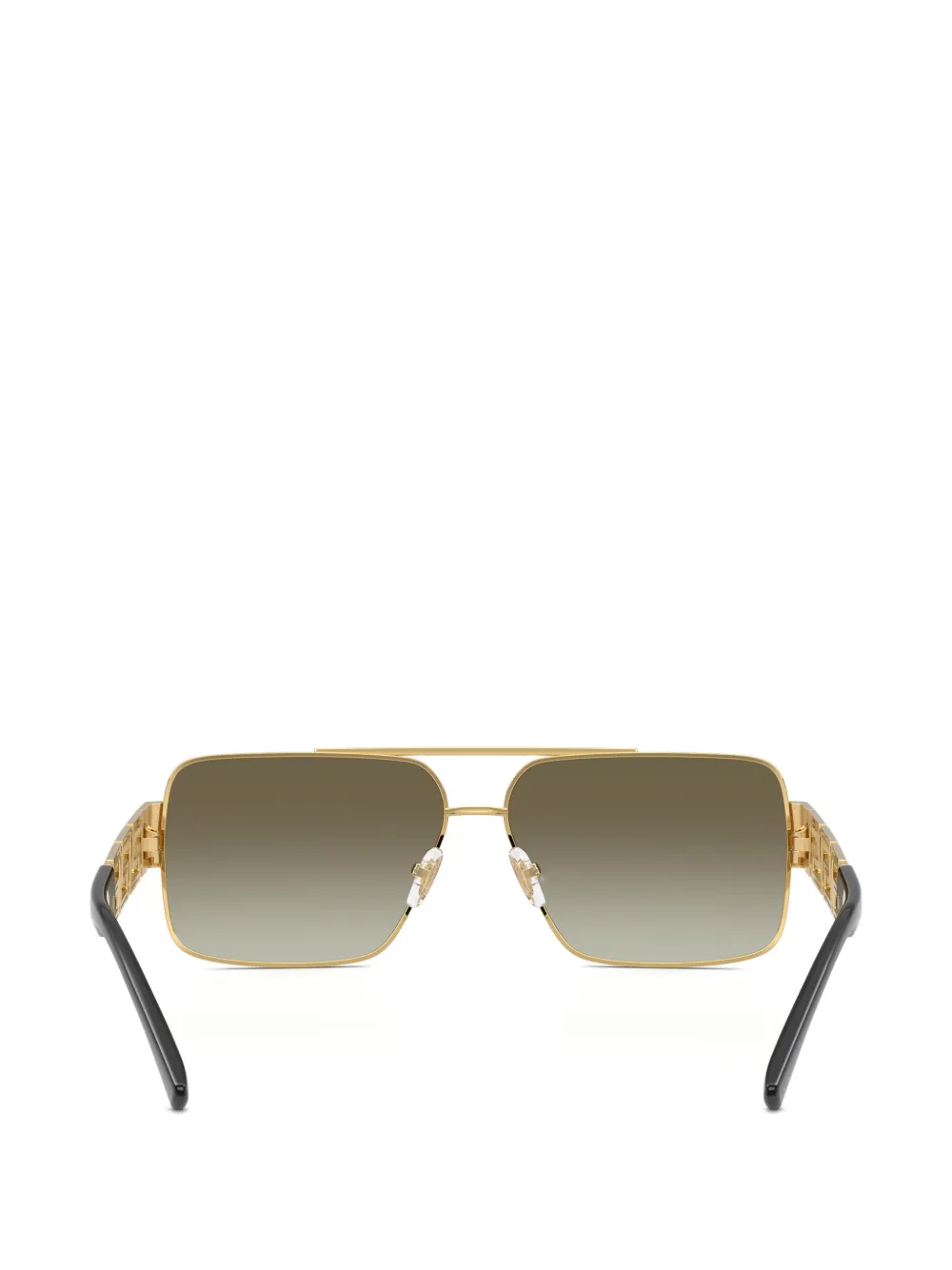 Versace Eyewear Greca zonnebril met navigator montuur Goud