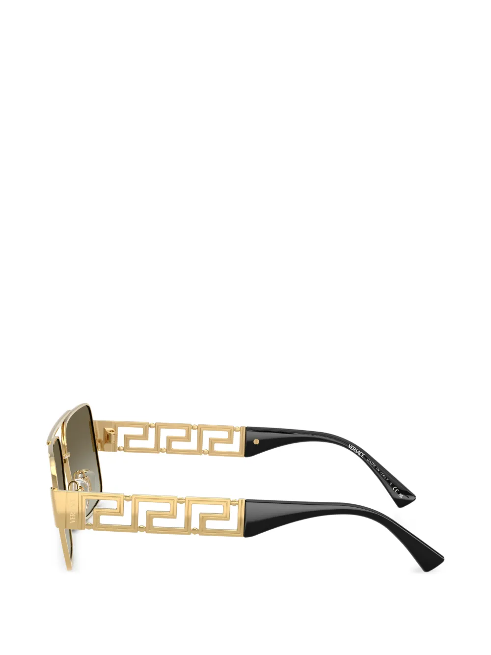 Versace Eyewear Greca zonnebril met navigator montuur Goud
