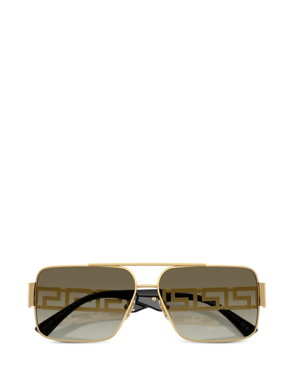 Versace Eyewear Greca zonnebril met navigator montuur Goud