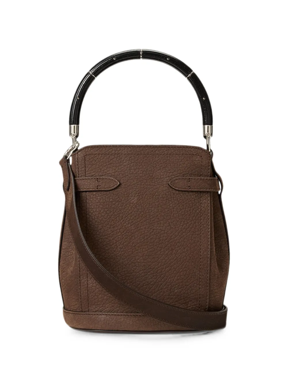 Ralph Lauren Collection Kleine Ralph nubuck shopper Bruin