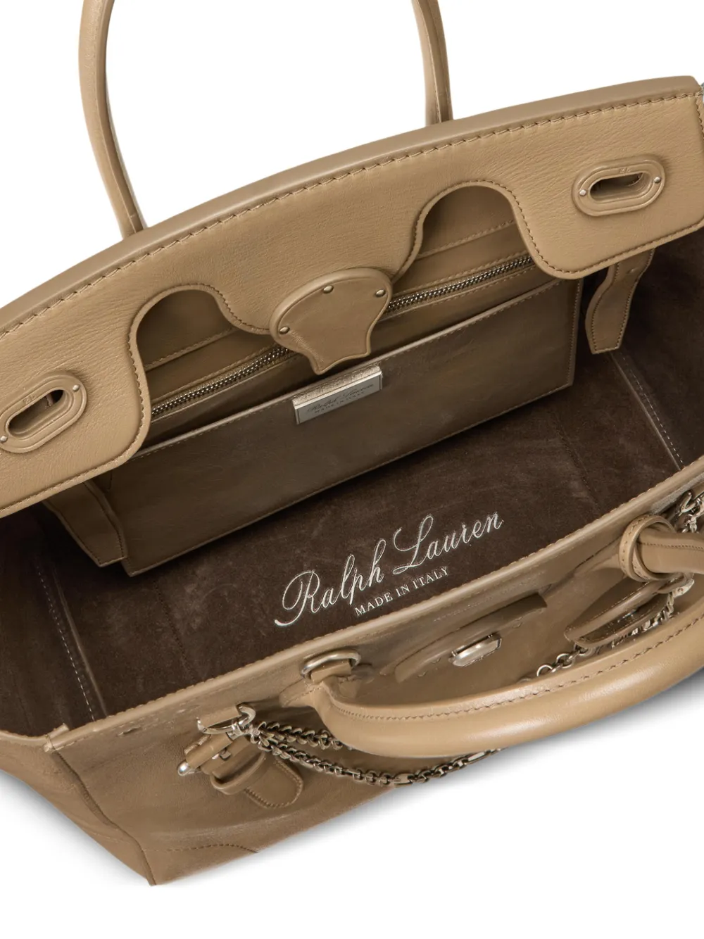 Ralph Lauren Collection Ricky 33 shopper met bedel Bruin
