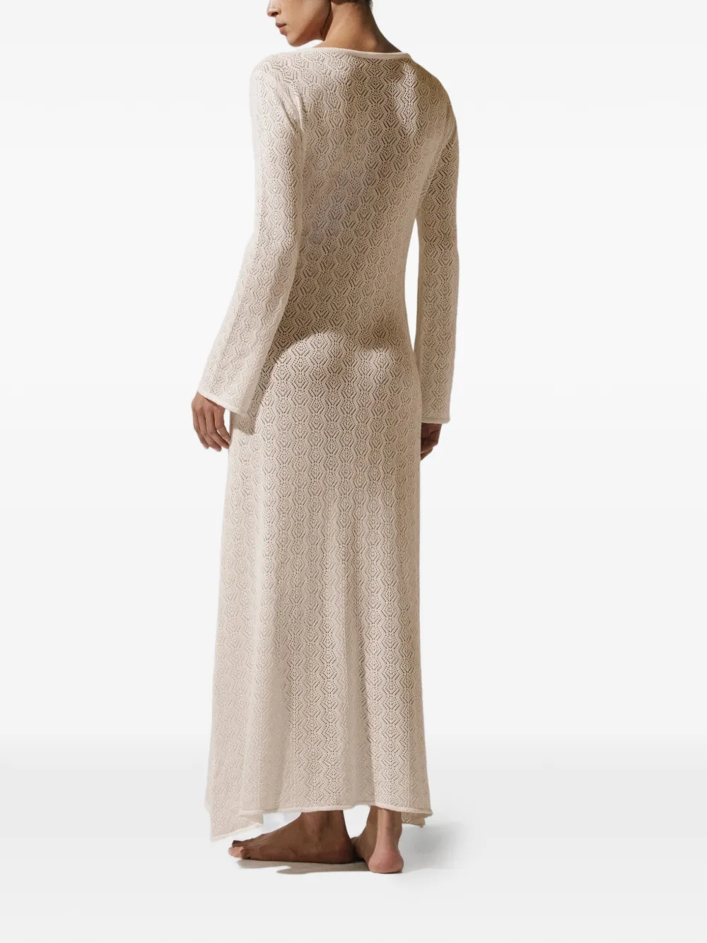 Baobab Moon maxi-dress met ringdetail Beige