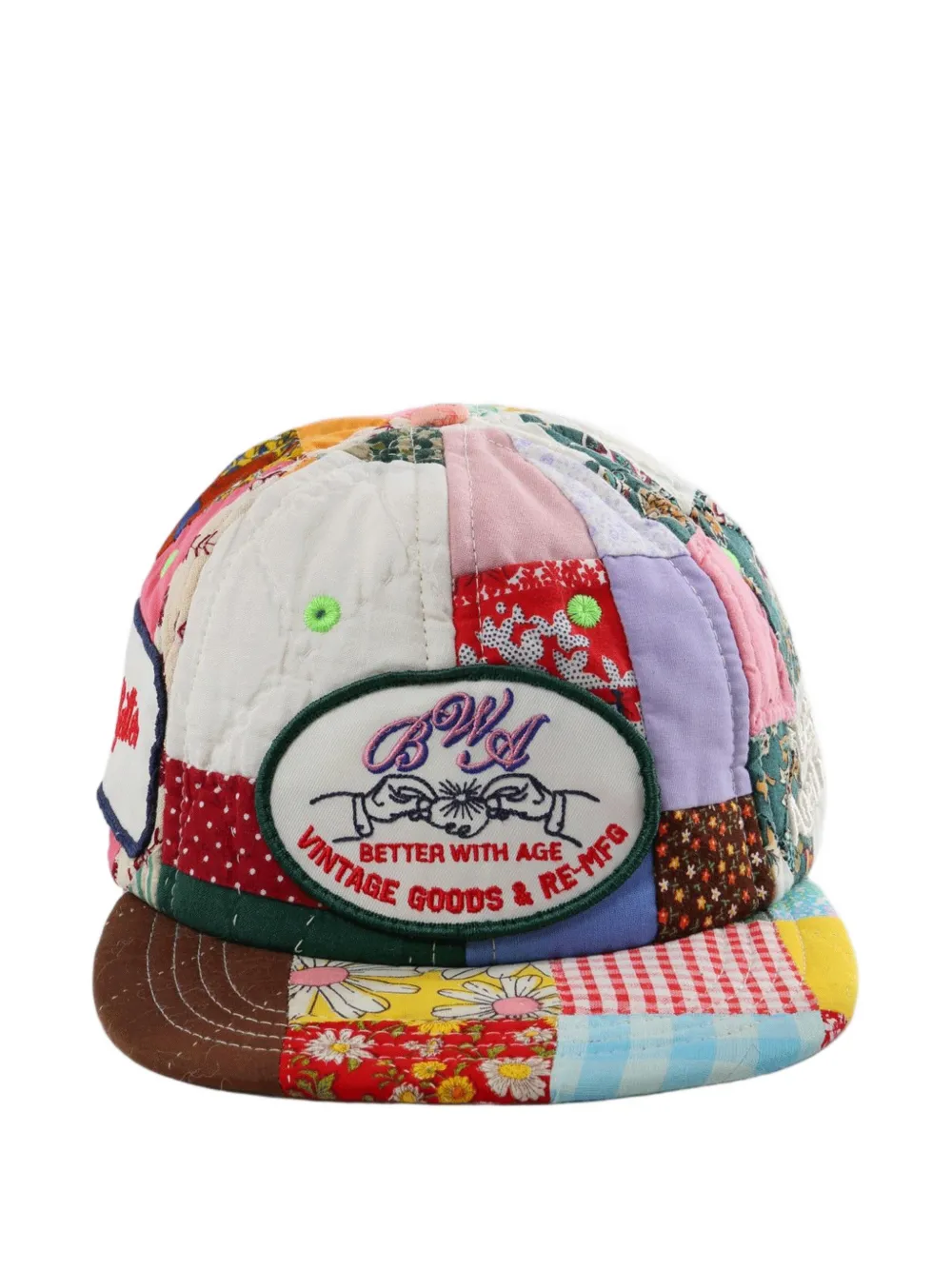 Better with Age patchwork quilted baseball cap - Toni neutri