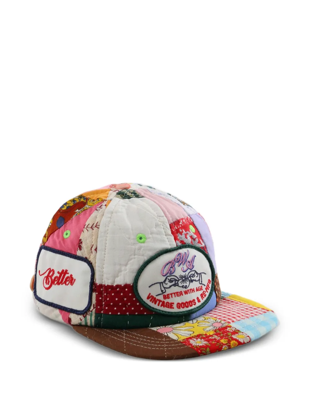  Better With Age Gorra Acolchada Con Diseño Patchwork - Neutro 