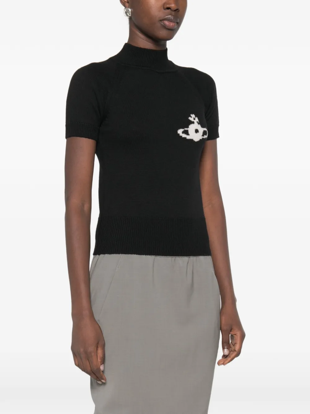 Vivienne Westwood Coltrui met Orb-patroon Zwart