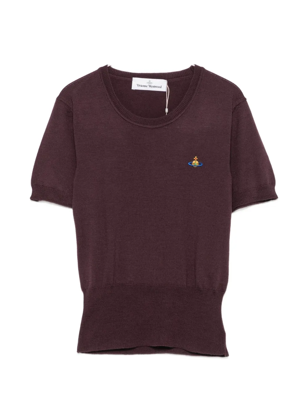 Vivienne Westwood Bea Orb-embroidered sweater - Viola