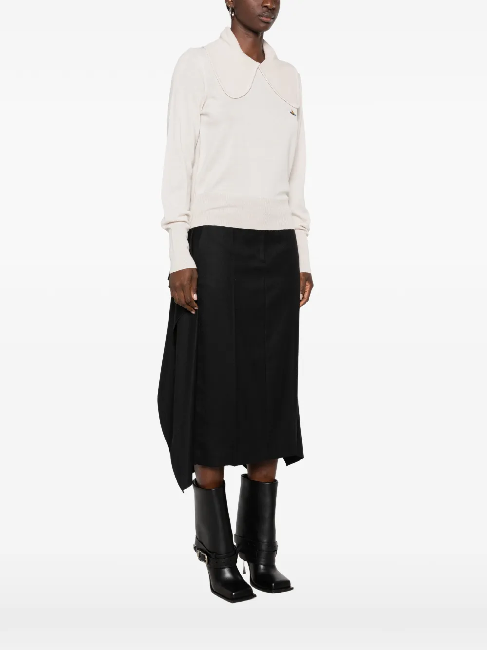 Vivienne Westwood Bea collared sweater Beige