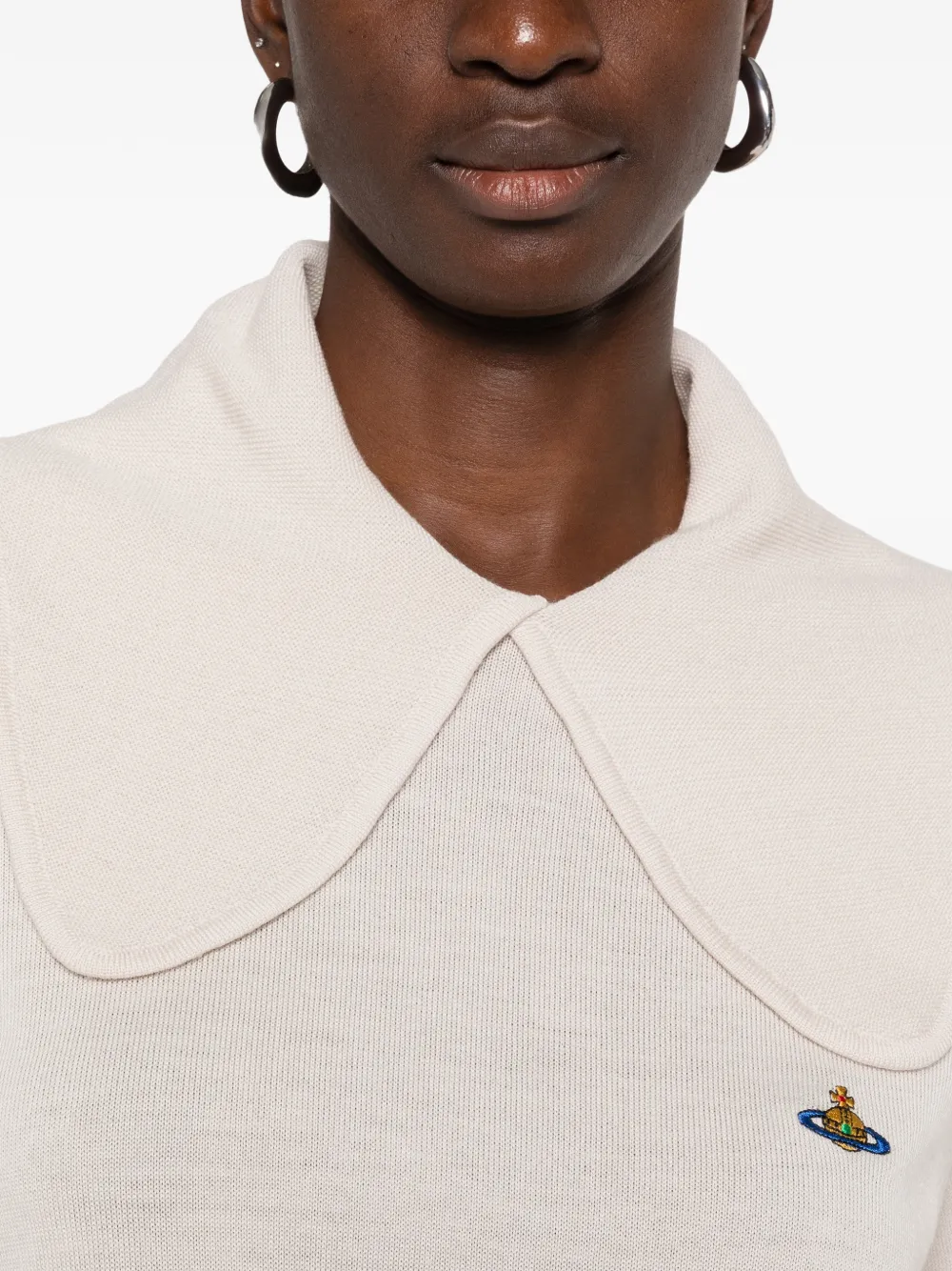Vivienne Westwood Bea collared sweater Beige