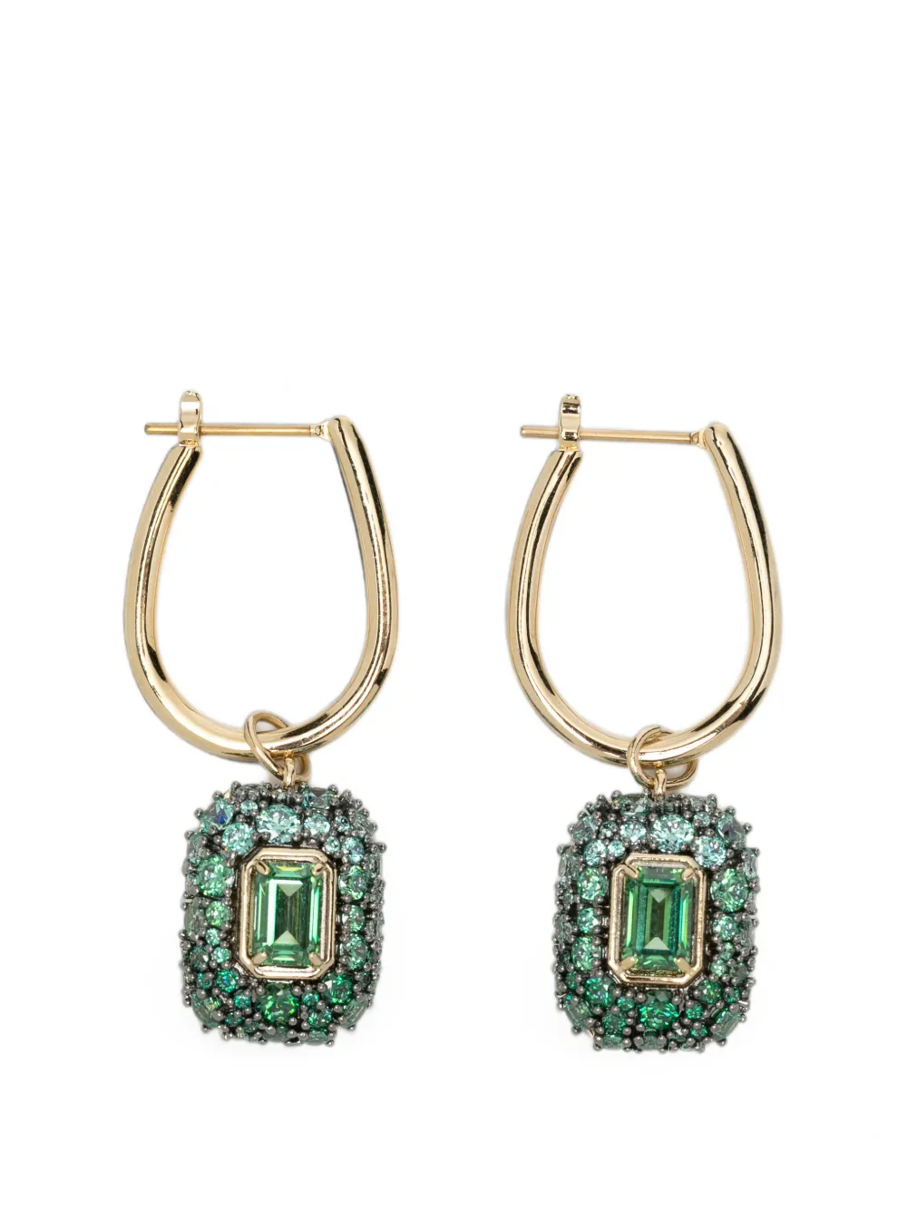 Swarovski Sublima octagon-cut drop earrings