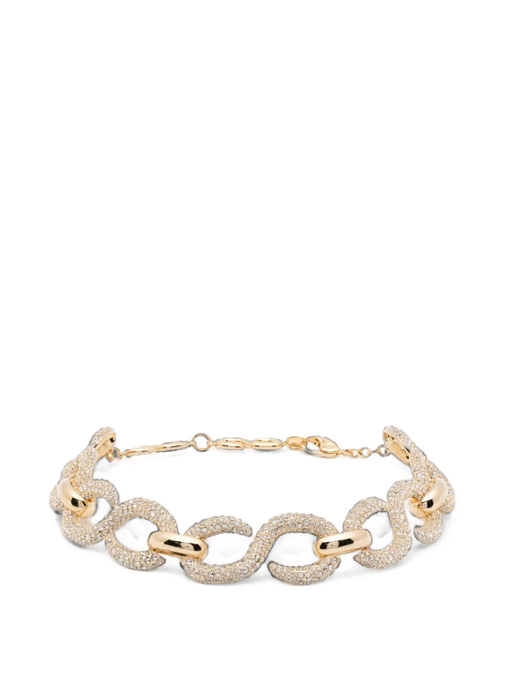 Swarovski Dextera round-cut crystal choker - Gold