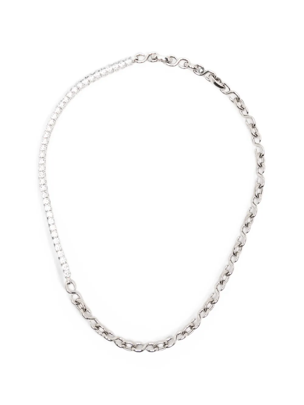 Swarovski Matrix crystal necklace - Argento