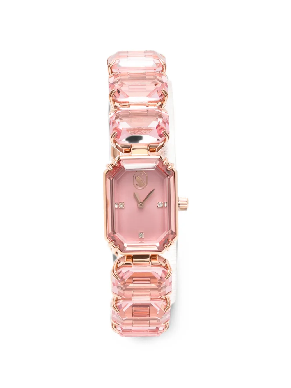 Swarovski Octagon cut 23mm watch - Rosa