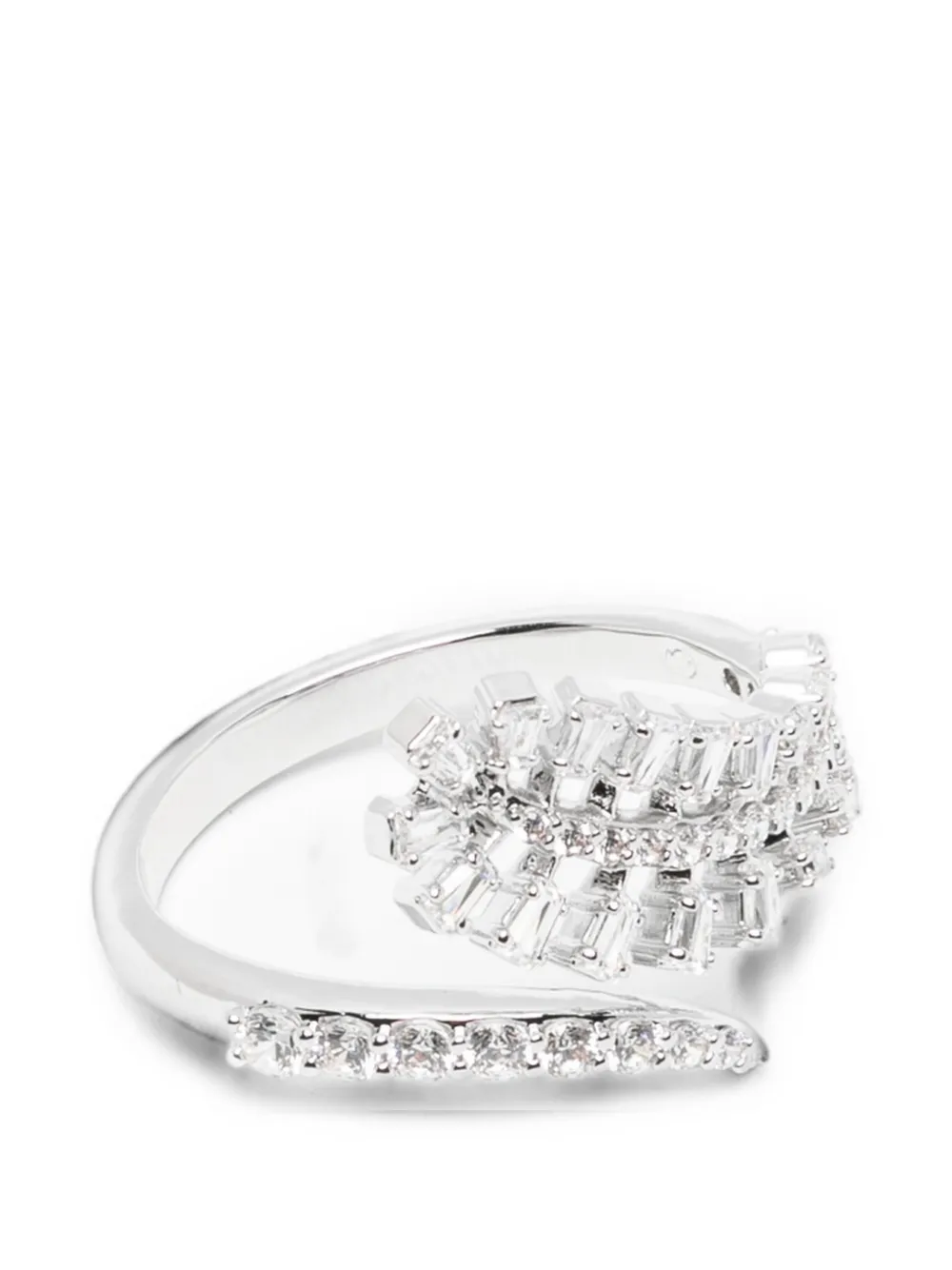 Swarovski Vienna feather-shape ring