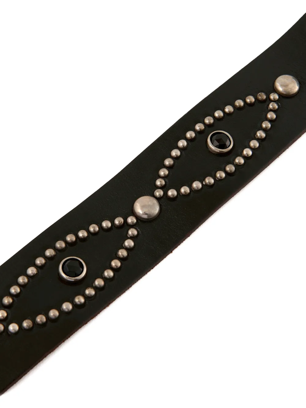 SAINT MXXXXXX x HTC Studded Leather Belt | Black | FARFETCH SK