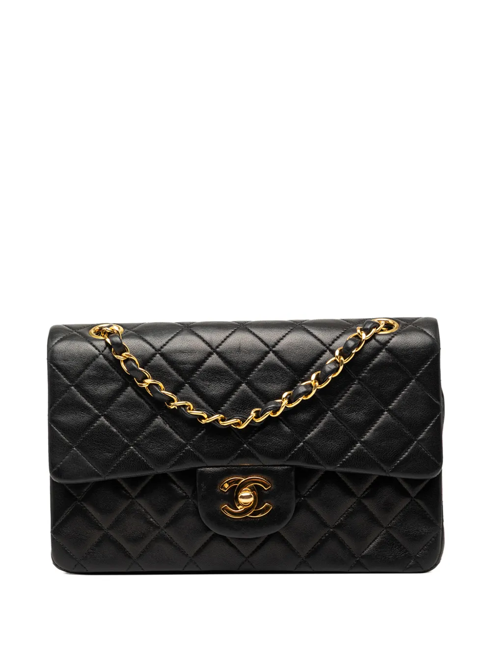 CHANEL Pre-Owned 1991-1993 Small Classic Lambskin Double Flap shoulder bag - Nero