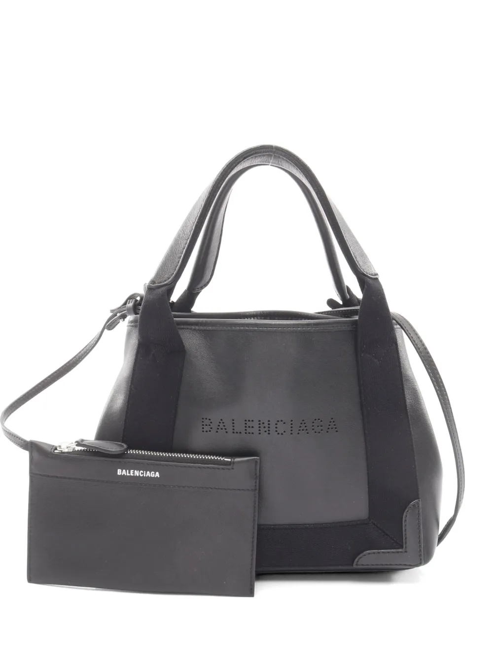 Balenciaga Pre-Owned 2000s Navy Cabas leather tote bag - Nero