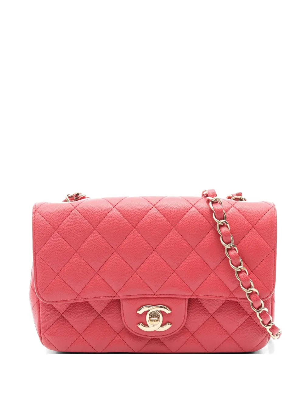 CHANEL Pre-Owned 2016-2017 Matelassé chain shoulder bag - Rosa
