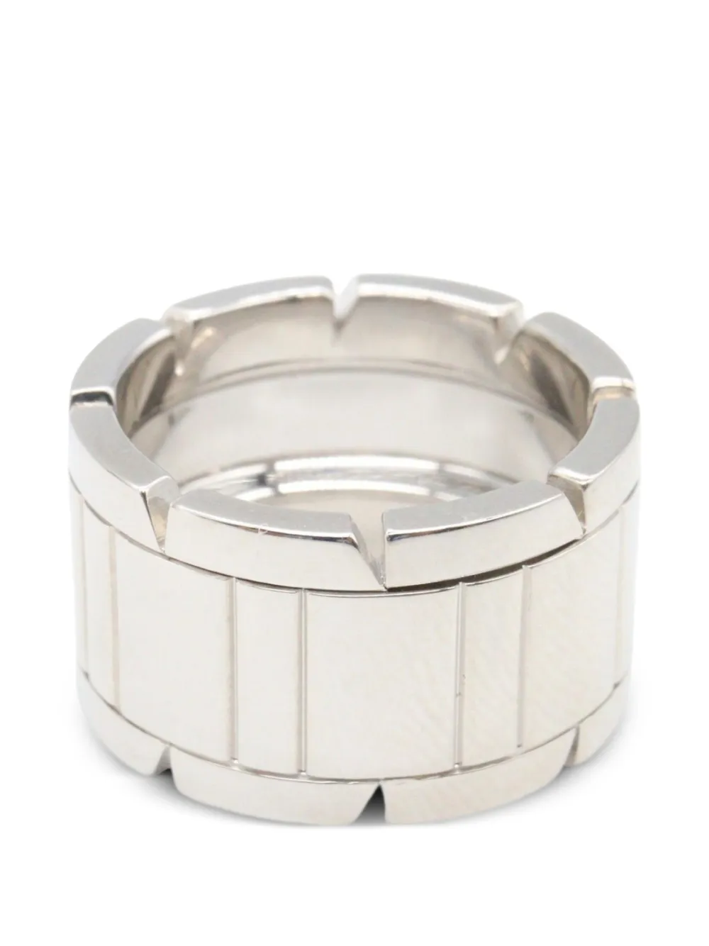 Cartier 2010s Tank Française Ring - Silber