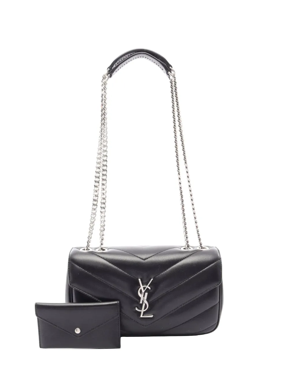 Saint Laurent Pre-Owned Loulou chain shoulder bag - Nero