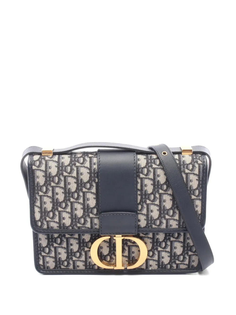 Christian Dior Pre-Owned 2010s 30 Montaigne Oblique shoulder bag - Blu