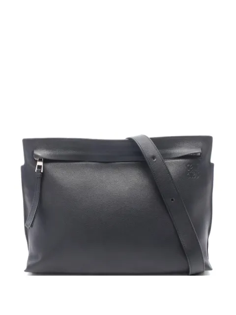 Loewe Pre-Owned 2000s T Messenger leather shoulder bag