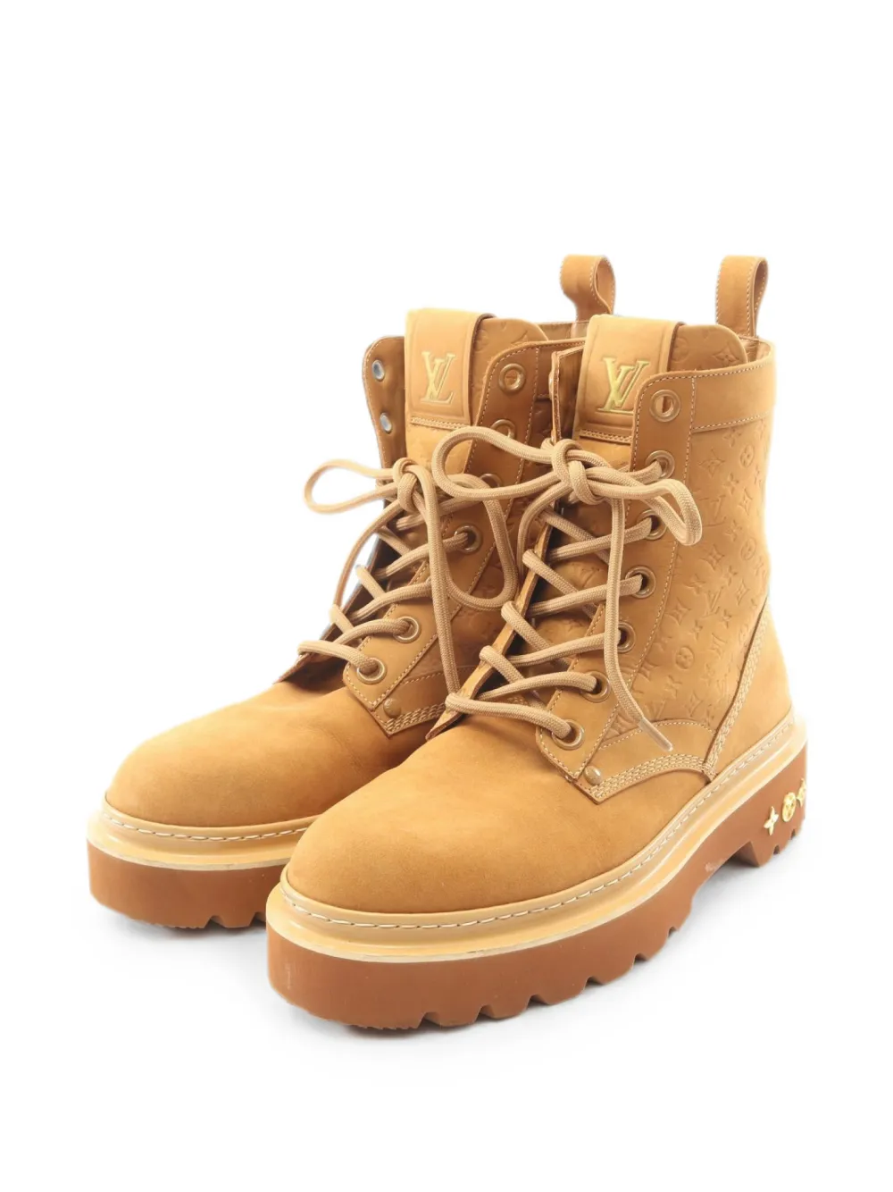 Louis Vuitton Pre-Owned 2023 Ranger Line Monogram boots - Nude