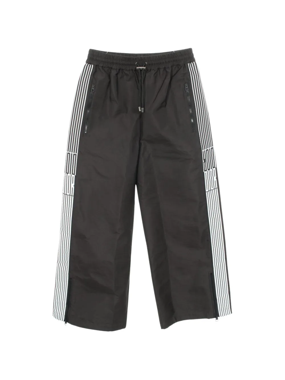 Christian Dior Pre-Owned graphic-stripe-detail track pants - Nero