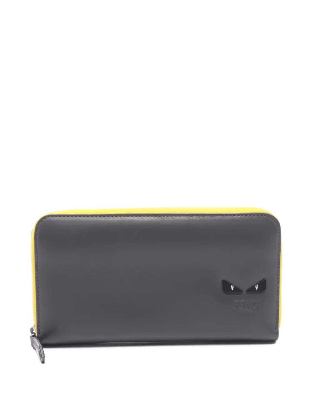 Fendi Pre-Owned 2010s Monster Eyes zip-around wallet - Grigio