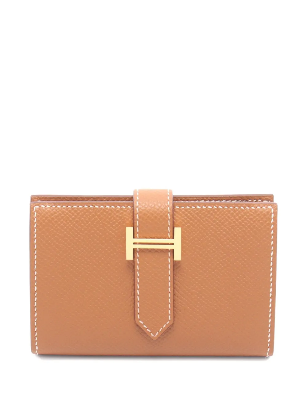 Hermès Pre-Owned 2026 mini Béarn card case - Braun