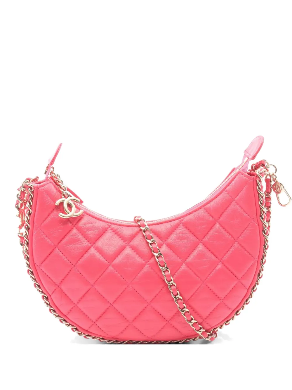 CHANEL Pre-Owned 2021s Matelasse chain shoulder bag - Rosa