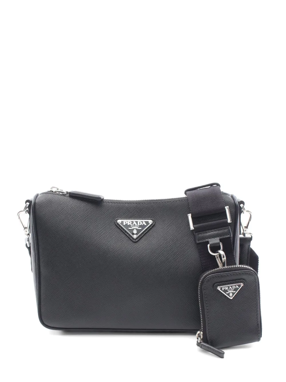 Prada Pre-Owned 2010s Saffiano Travel pouch shoulder bag - Nero