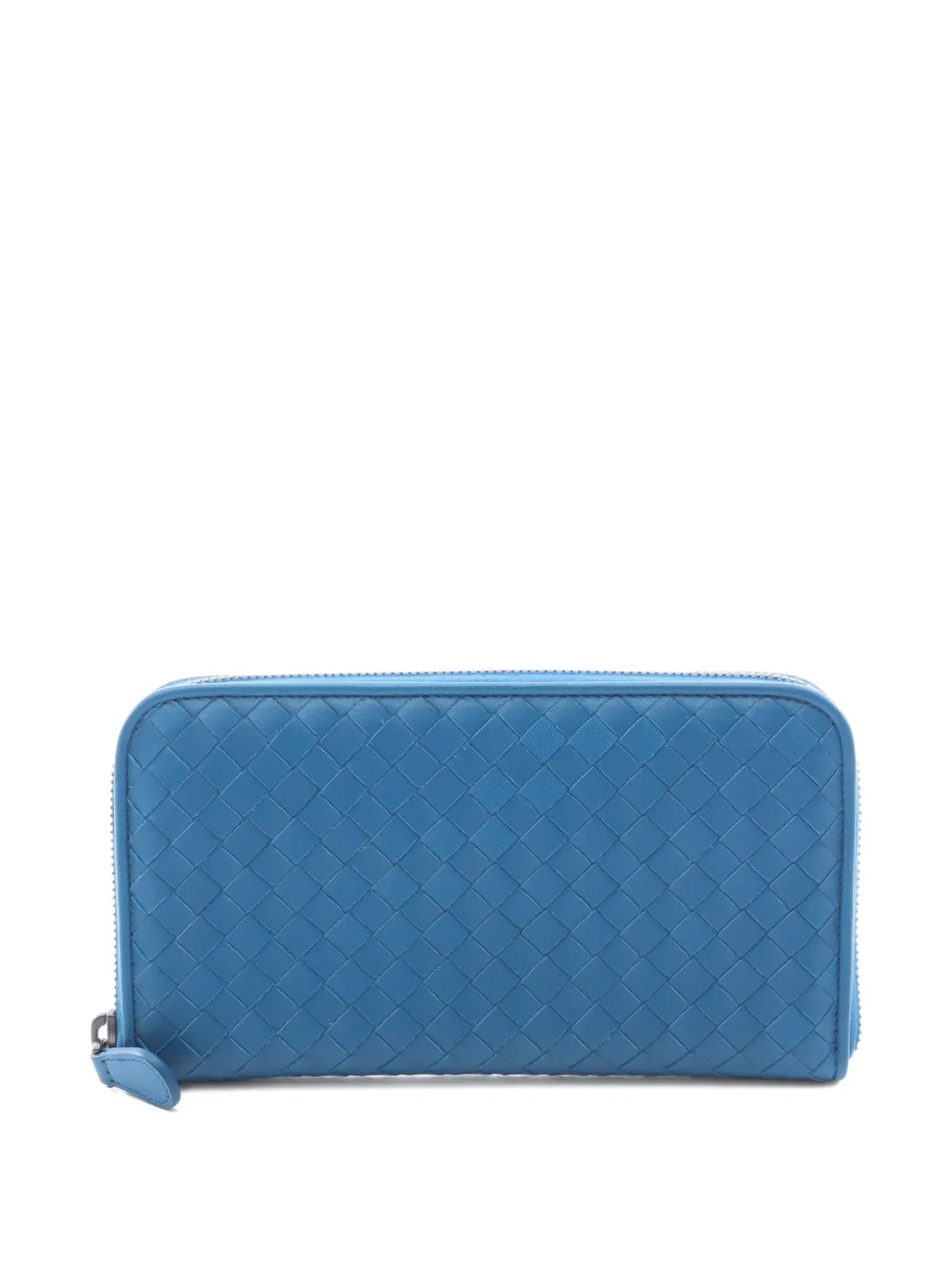 Bottega Veneta Pre-Owned 2010s Intrecciato leather zip-around wallet - Blau