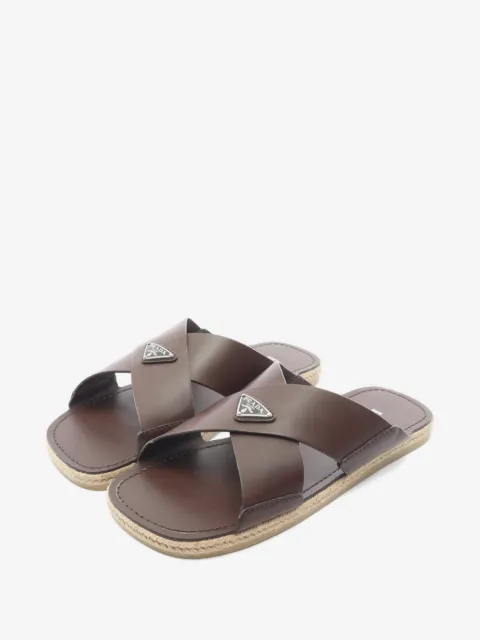 Prada Pre-Owned sandales à brides croisées