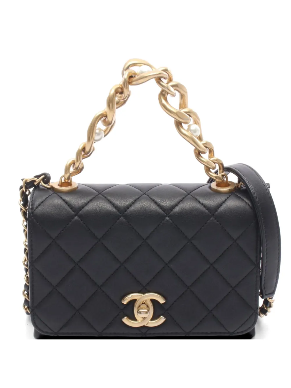 CHANEL Pre-Owned 2021s small chain-strap shoulder bag - Nero