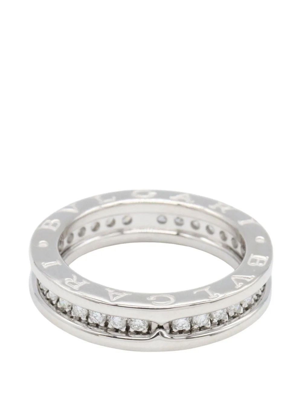 Bvlgari Pre-Owned 2010s B-zero1 diamond ring - Argento