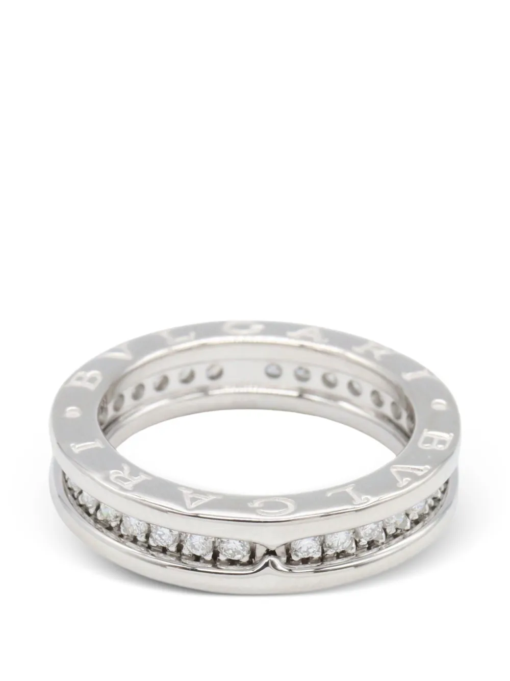Bvlgari Pre-Owned 2010s B-zero1 diamond ring - Argento