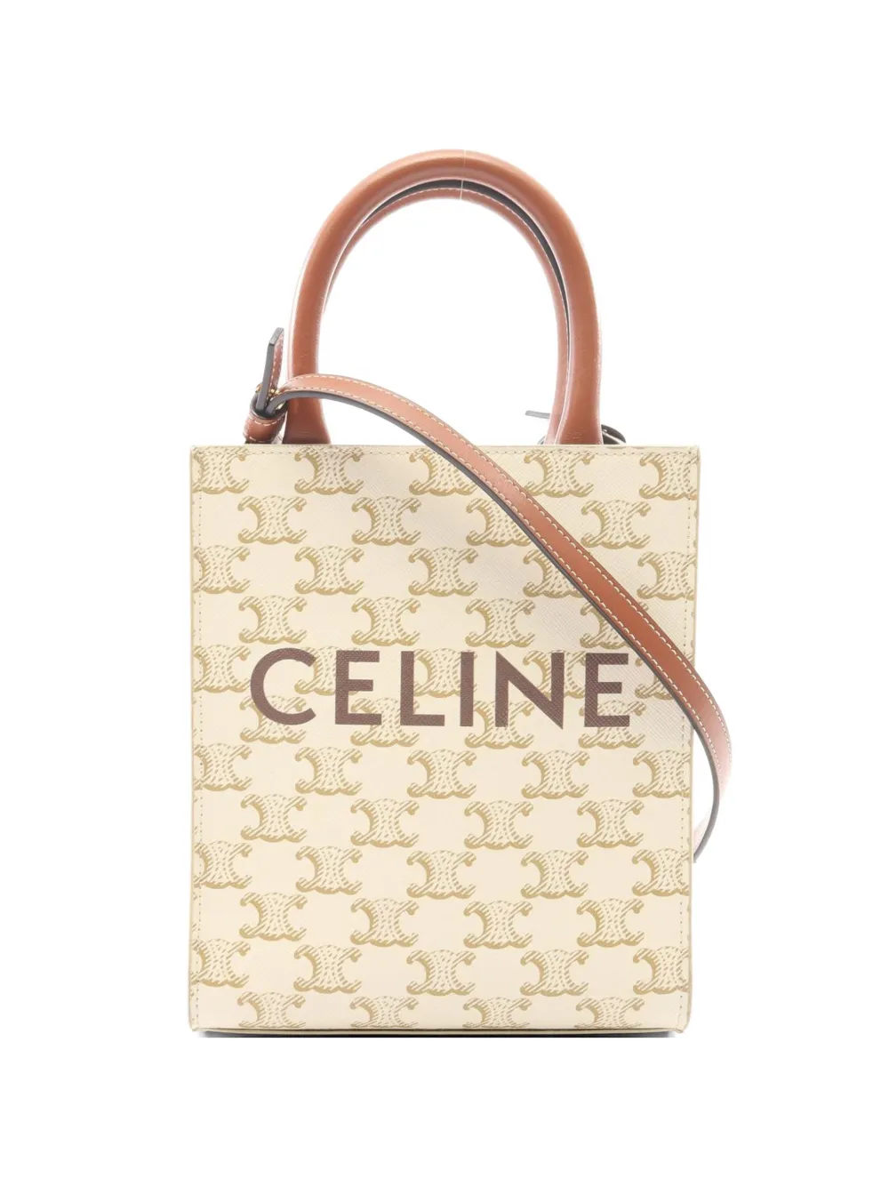 Celine Pre-Owned 2010s Triomphe handbag - Nude